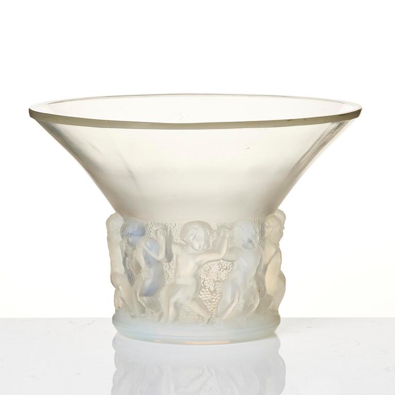 René Lalique, a "Farandole" glass vase, France, post 1930.