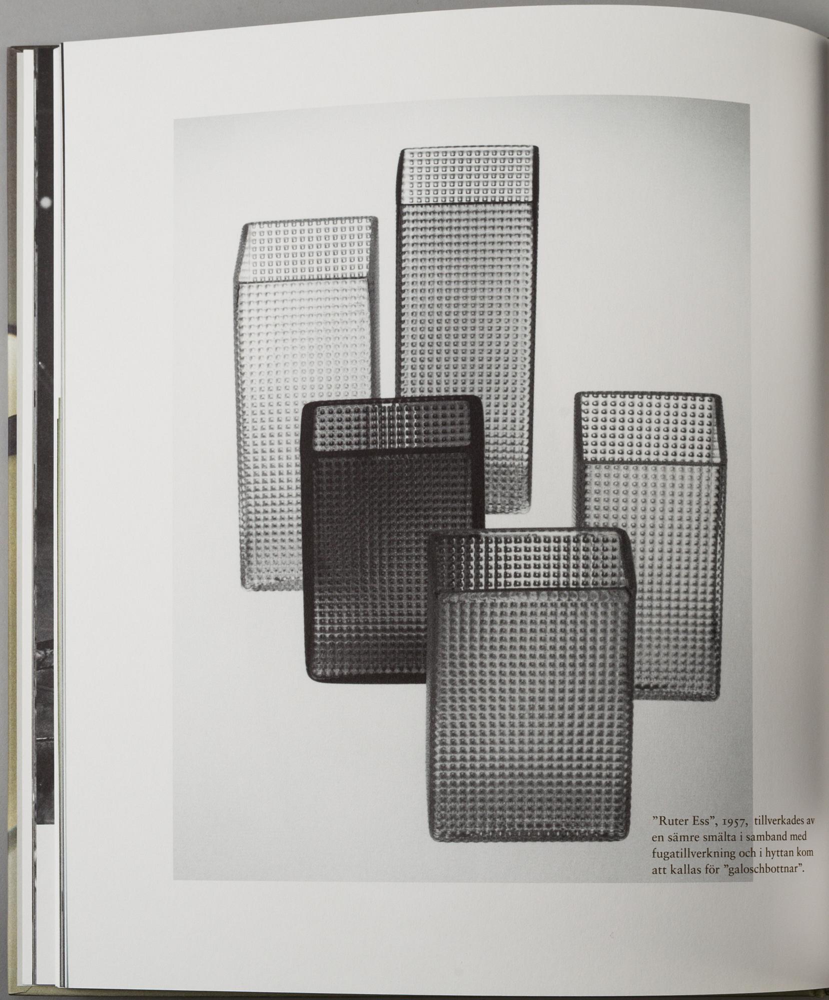 A lot of eight books regarding Orrefors glasbruk.