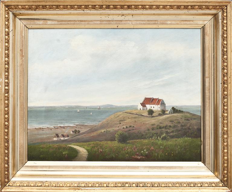 OKÄND KONSTNÄR, olja på duk, signerad C Lassen och daterad 1881.