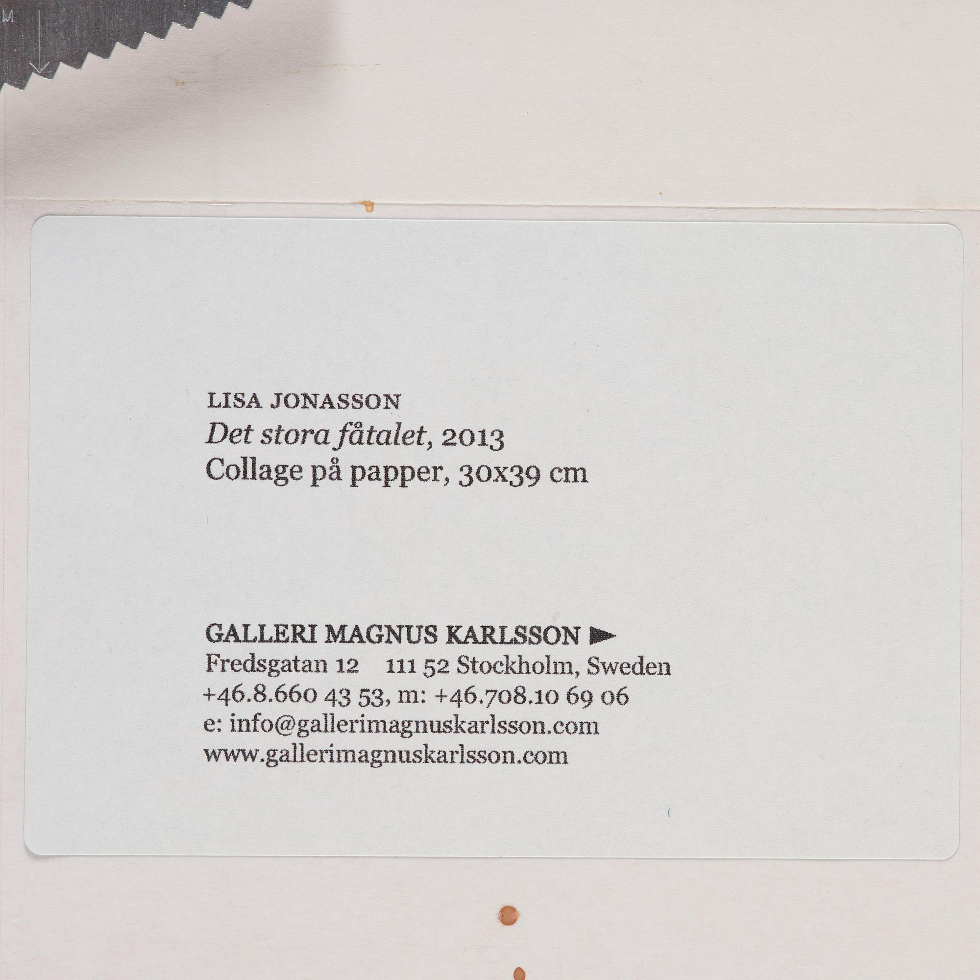 Lisa Jonasson, "Det stora fåtalet".