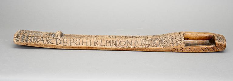 MANGELBRÄDE, allmoge, daterad 22 dec 1718.