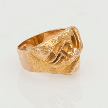 RING, Björn Weckström, Lapponia 1972. 14K guld.