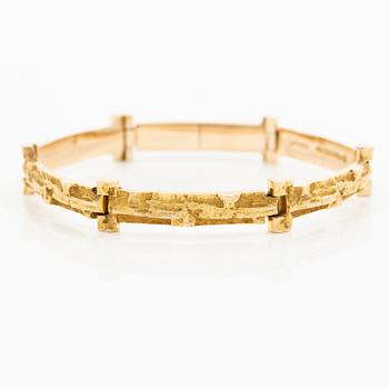 Björn Weckström, Bracelet, "Tundra", 14K gold, Lapponia 1967.