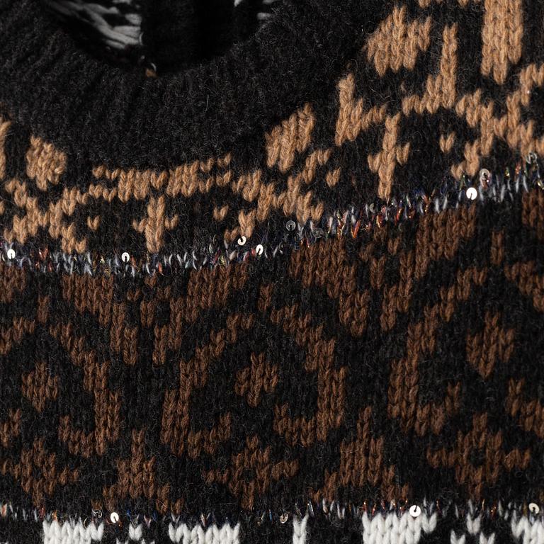 Chanel, a knitted wool dress, french size 34.