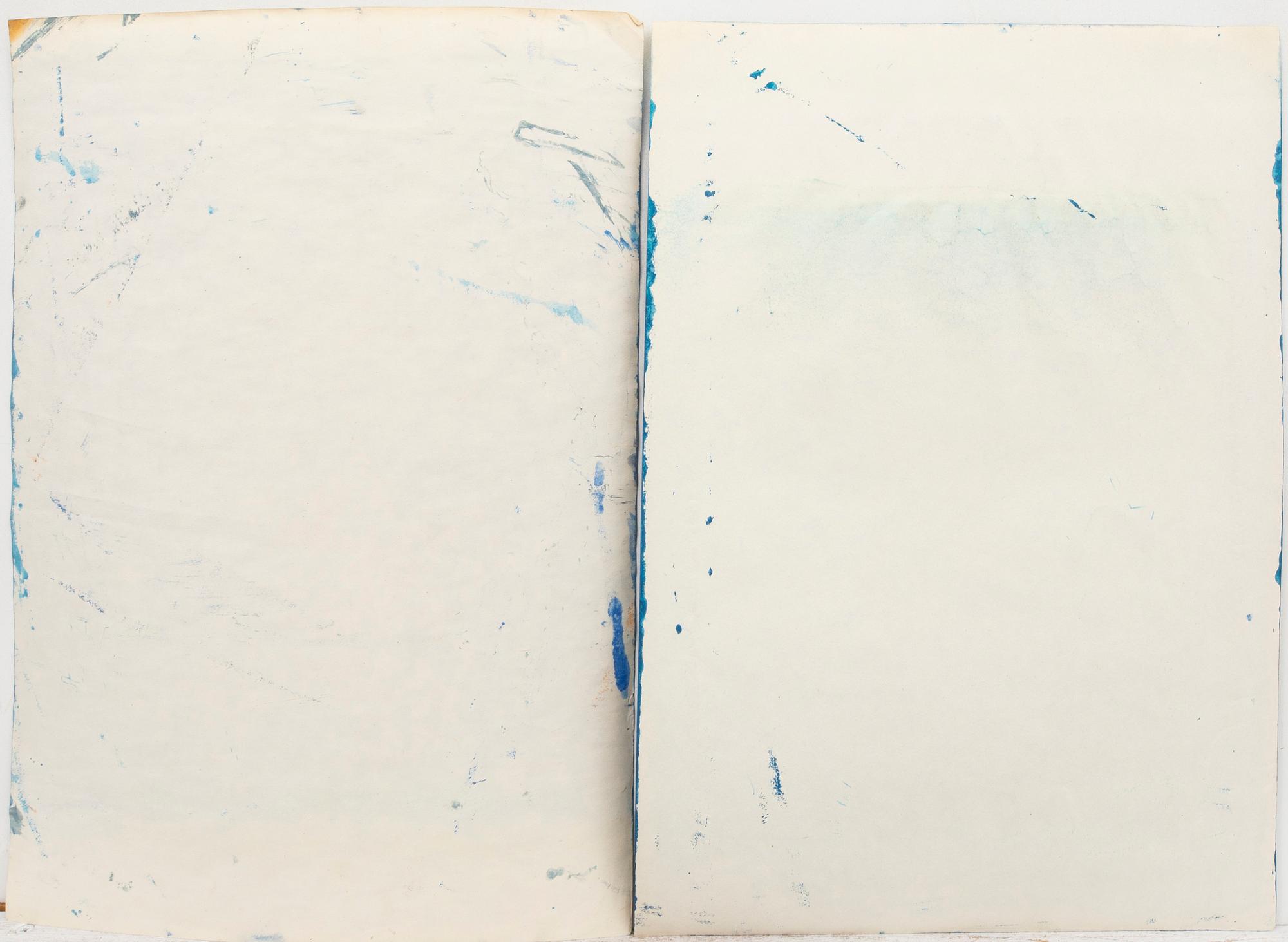 Aleksandra Jachtoma, Two (2) Gouache, signed and dated  1989.