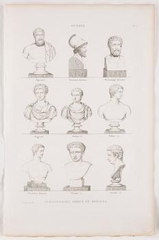 PIERRE BOUILLON, Kopparstick, 2 st, 1800-talets första fjärdedel.