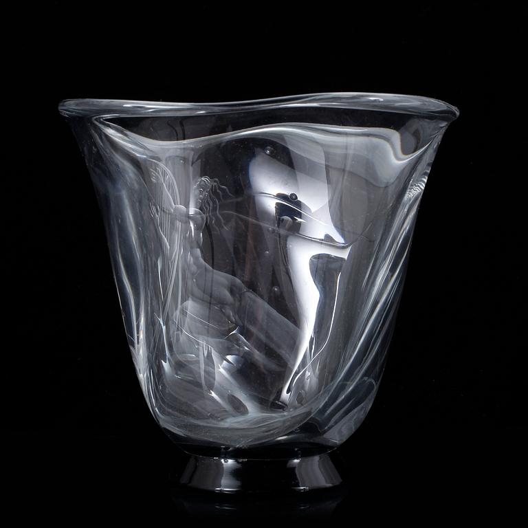VAS, glas, Vicke Lindstrand, Orrefors, 1933.