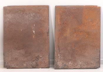 SÄTTUNGSPLATTOR 2 st 1800-tal gjutjärn.