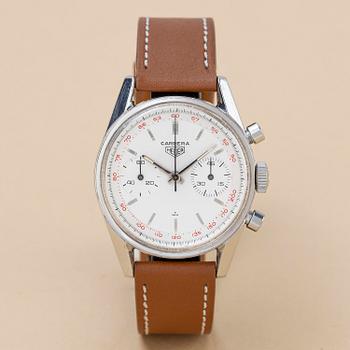 1022. Heuer, Carrera 45, ”Red Tachymeter”, ca 1965.