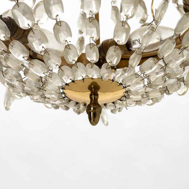 A late Gustavian style chandelier, first half of the 20th Century.
