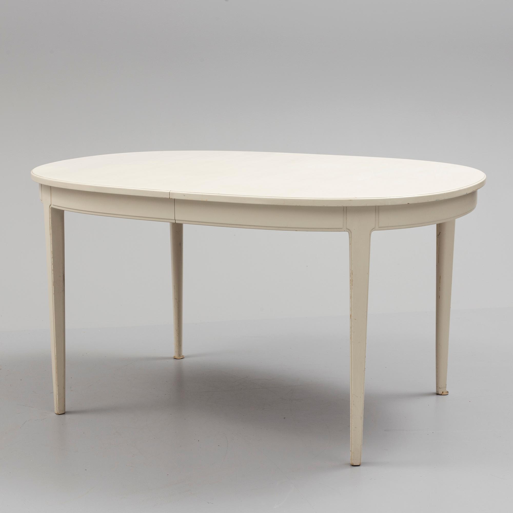 A 'Herrgården' table by Carl Malmsten, Bodafors, 1961.