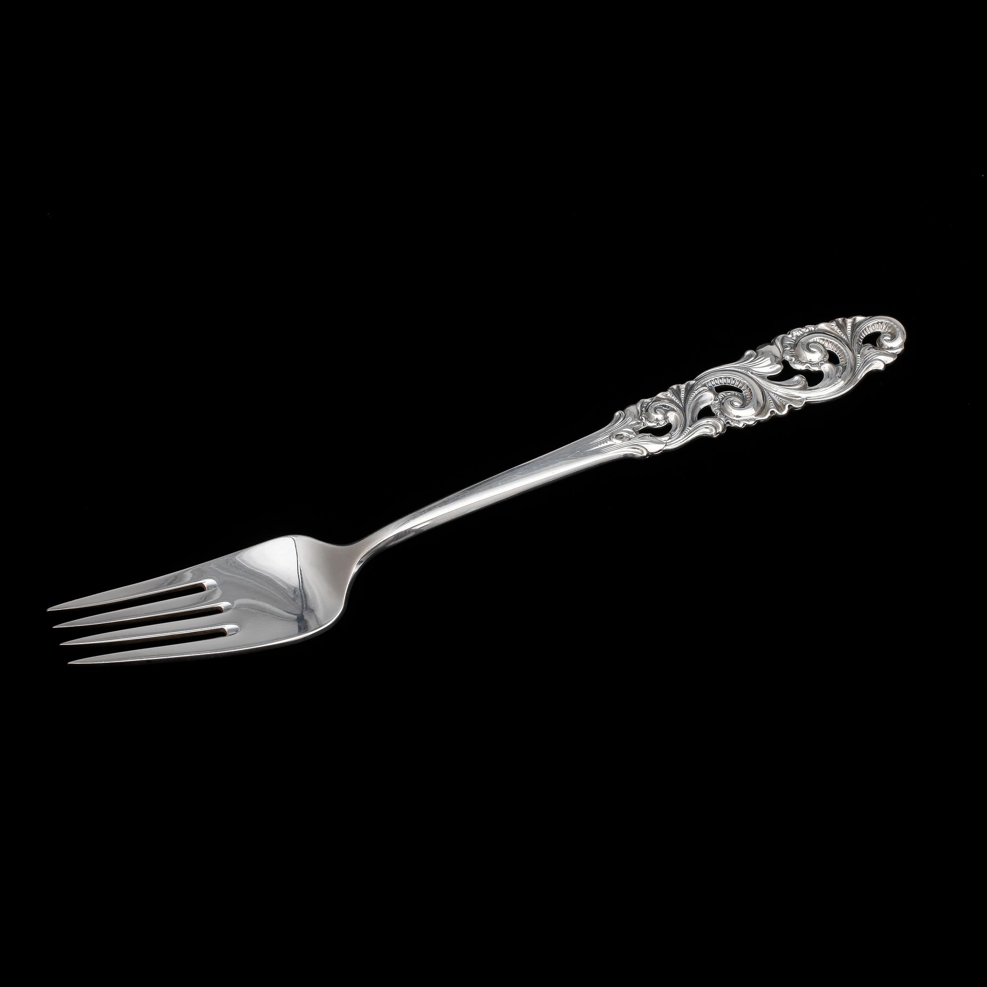 BESTICKSERVIS, 86 delar, silver. Brødrene Mylius, Norge.