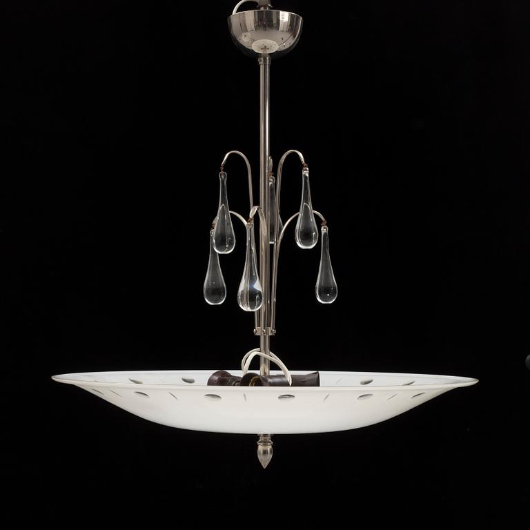 A 1950s ceiling light. Height ca 60 cm.
