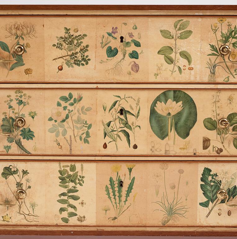 Josef Frank, a 'Flora' chest of drawers, Svenskt Tenn Sweden 1930-40s.