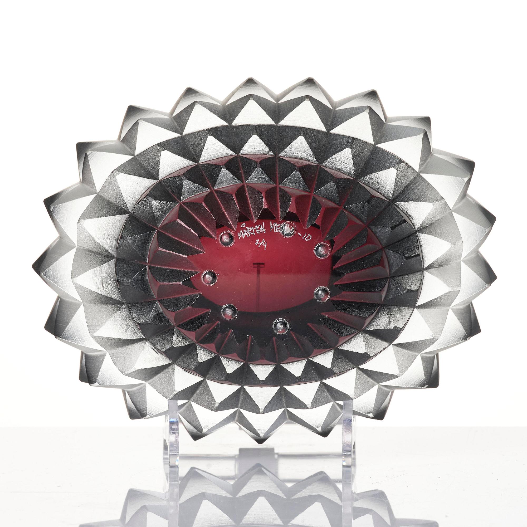 Mårten Medbo, skål, "Core", ed. 2/4, glas, Ajeto, Nový Bor, Tjeckien, 2010.