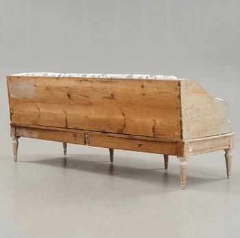 A Gustavian late 18th century sofa.