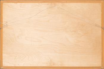 Birger Kaipiainen, drawing, ink on plywood, signed and dated -46.