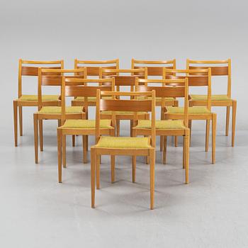 Axel Larsson, stolar, 10 st, Gemla, Diö, 1950-tal.