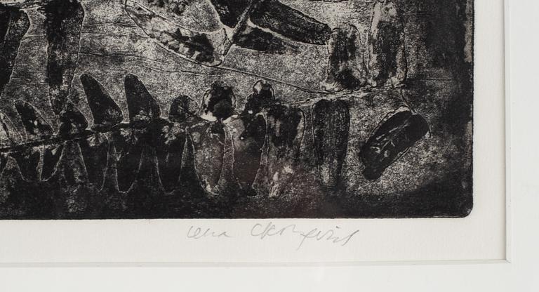 Lena Cronqvist, etching, signed 4/40.