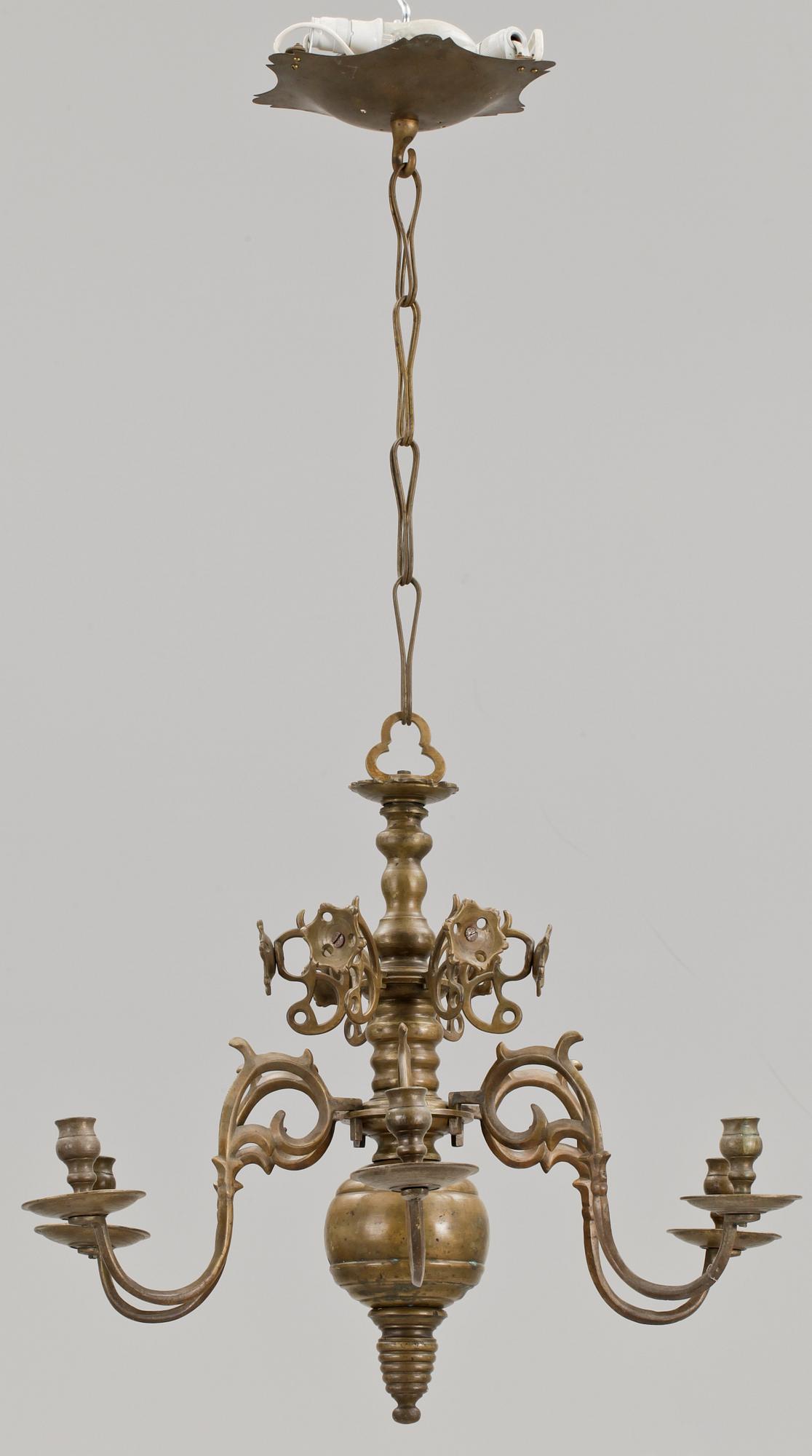 LJUSKRONA, barockstil, 1800-talets slut. H ca 50.