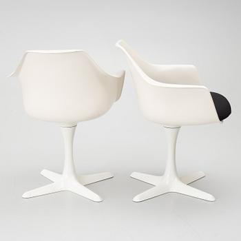 Maurice Burke, Chairs, 4 pieces, Arkana, England, late 20th century.