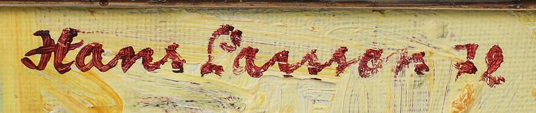 Hans Larsson, olja på duk signerad och daterad 72.