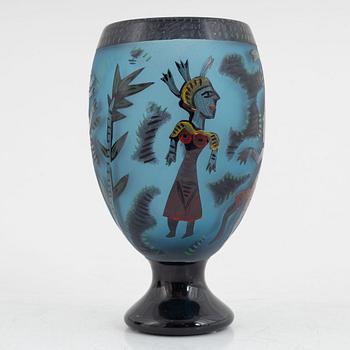 Ulrica Hydman-Vallien, a vase, Unique, Kosta Boda.