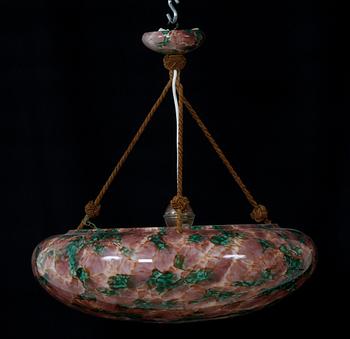 TAKAMPEL, glas, tidigt 1900-tal. Diam 48.