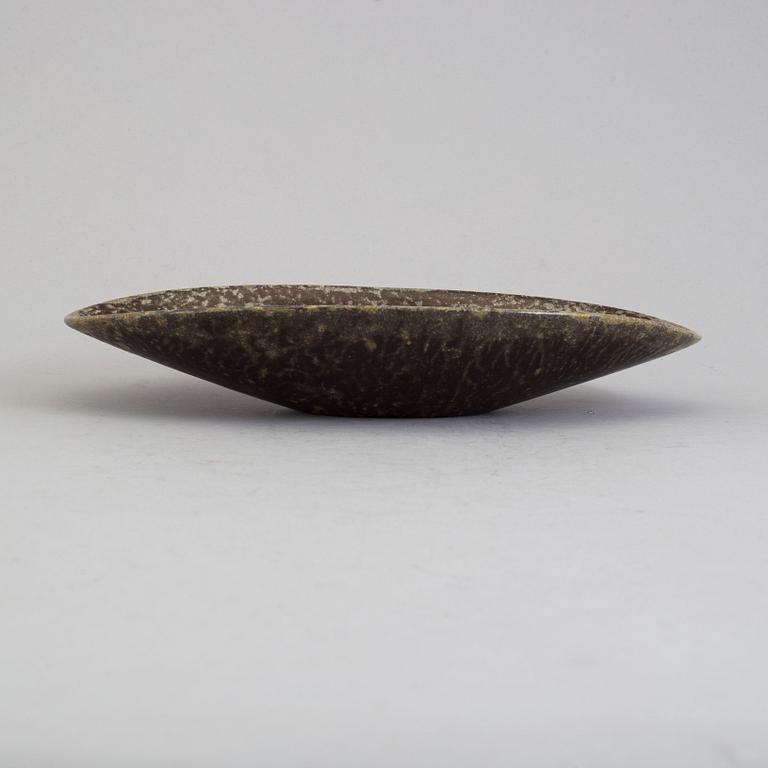 HANS HEDBERG,  ceramic dish from Biot, France, signed.