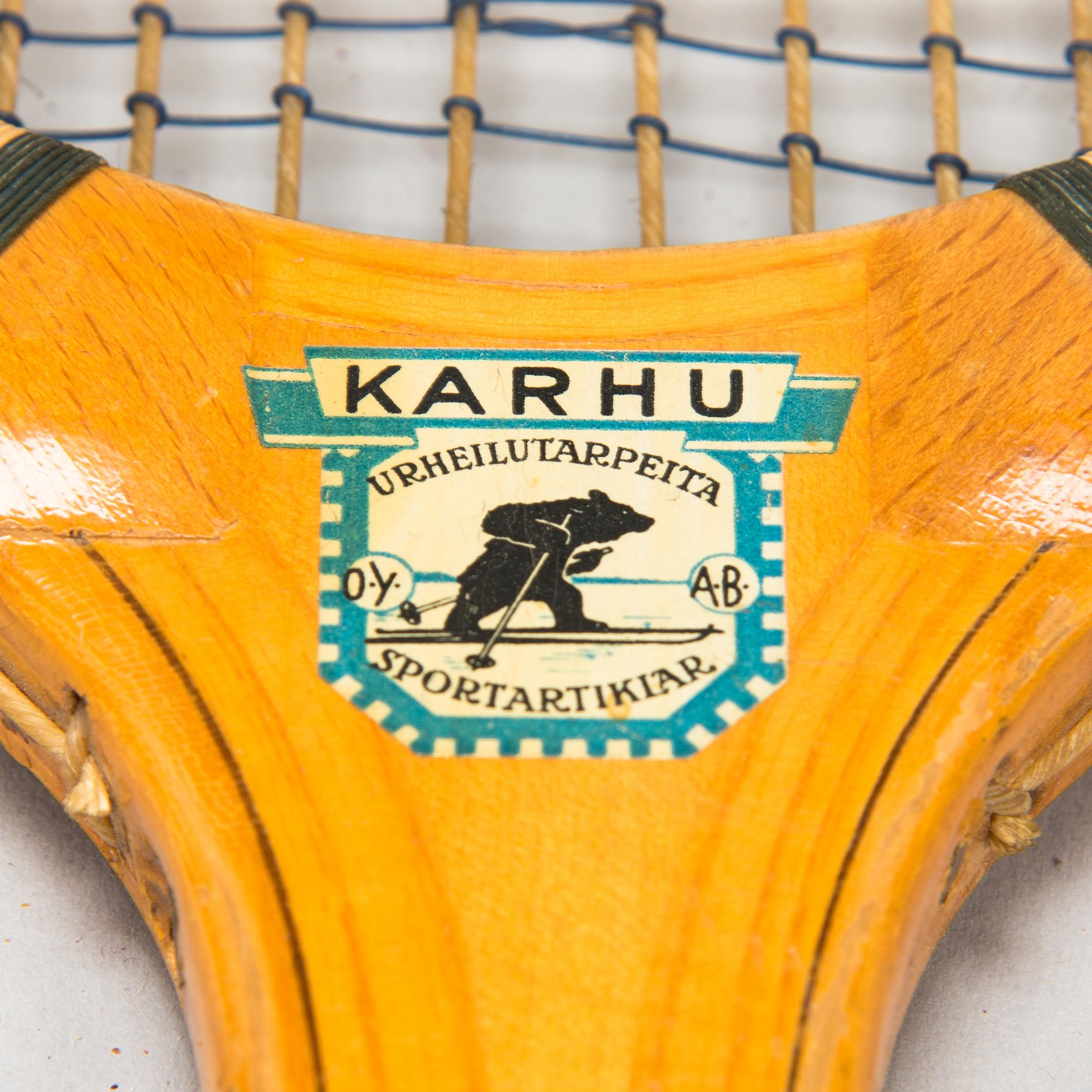 Tennismailoja, 3 kpl, Williams & Co, Paris och Karhu Urheilutarpeita Oy Sportartiklar Ab,