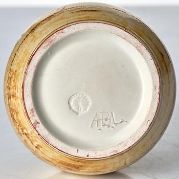 Anders Bruno Liljefors, two stoneware vases, Gustavsberg studio, Sweden ca 1949-50.