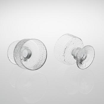 TIMO SARPANEVA, "Senaattori"-glas, 27 st, TAPIO WIRKKALA, "Paadar"-glas, 9 st, Iittala.