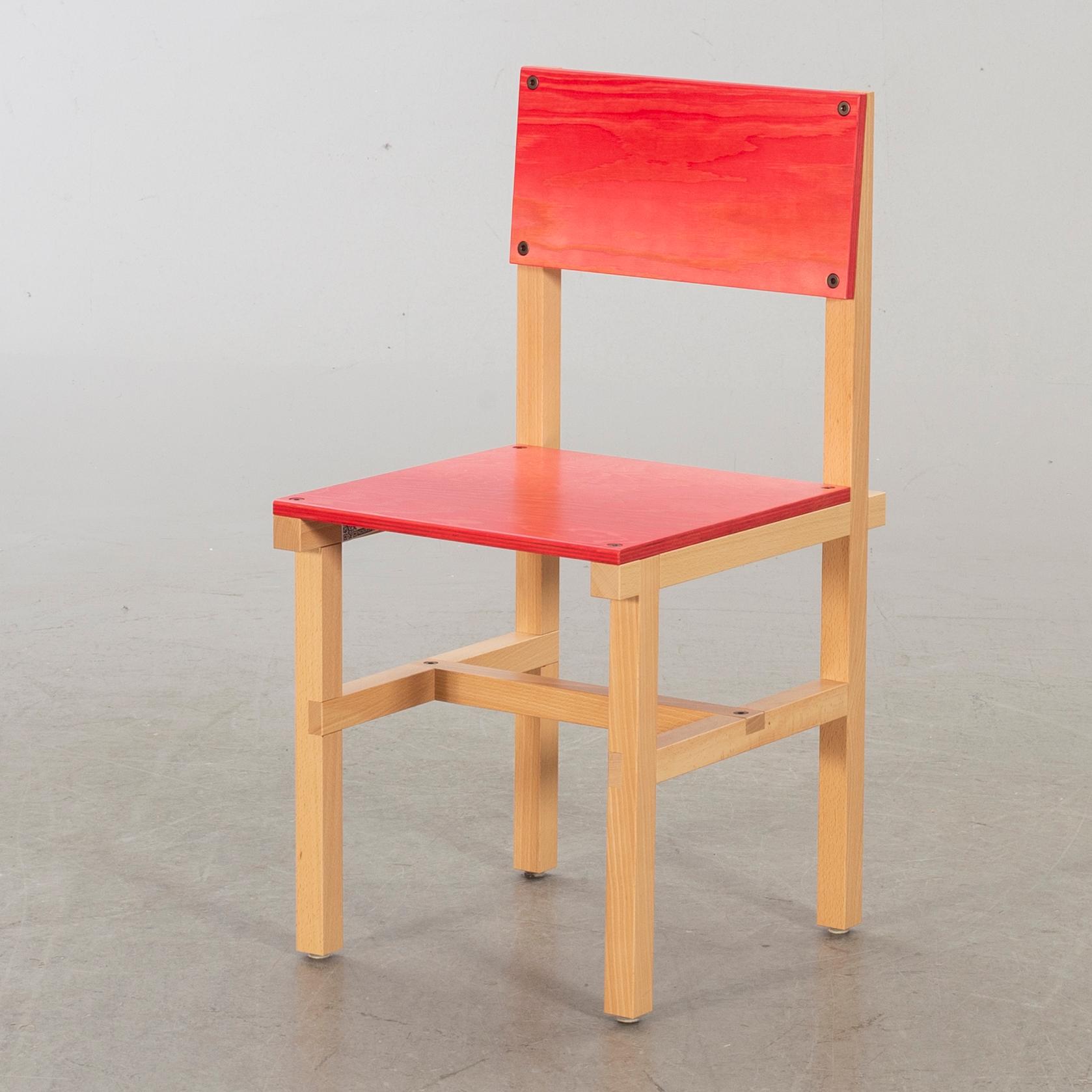 FREDRIK PAULSEN, "Röhsska"Designbaren, stol, Blå Station 2020, Stol 17/102.