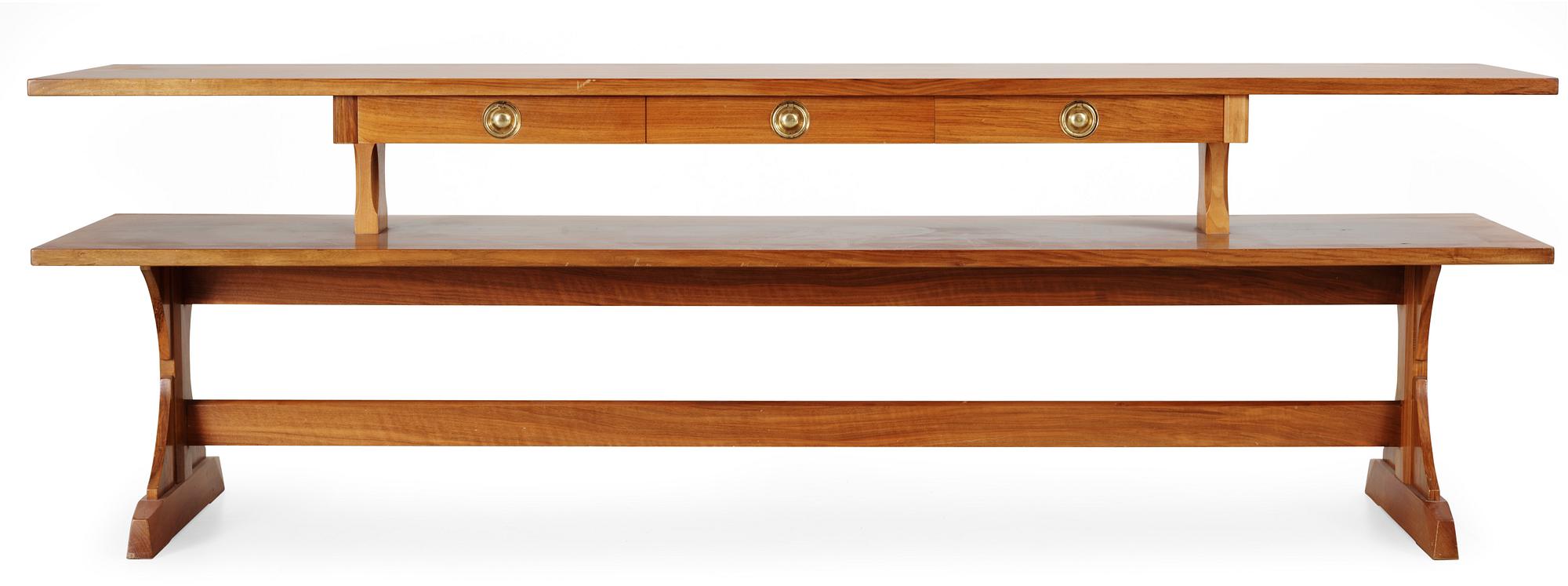 A Josef Frank walnut library table, Svenskt Tenn.
