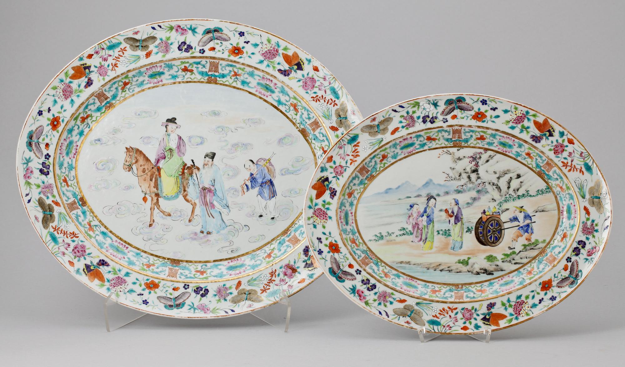 FAT, 2st, porslin, sen Qing dynasti, Kina, 1800-tal.