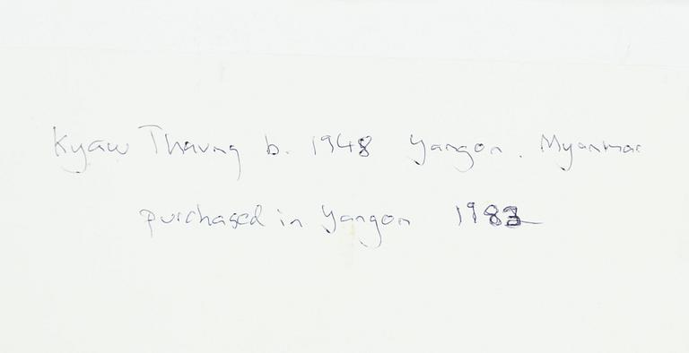 Kyaw Thaung, 'Oxes'.