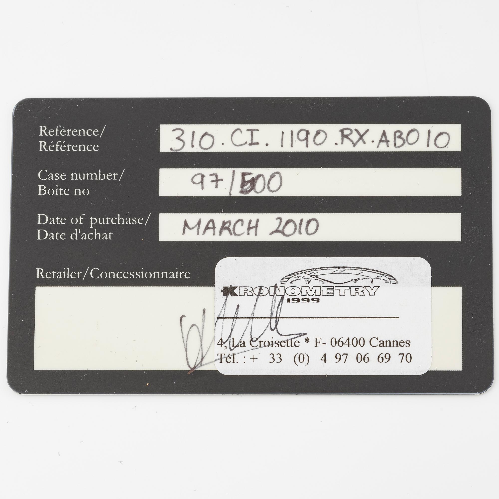 Hublot, Big Bang, Aero Bang Orange, "Limited Edition", Skeleton, chronograph, wristwatch, 44 mm.