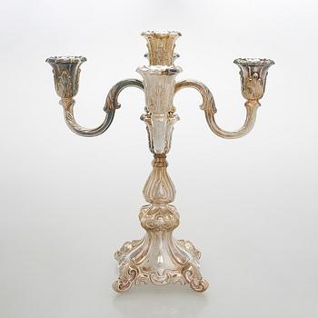 Kandelaber, silver, Auran Kultaseppä, Åbo 1993-1994.