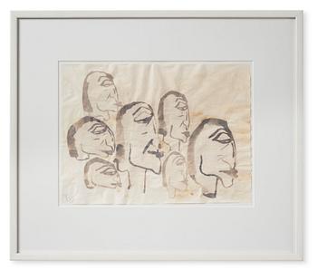 150. Donald Baechler, Utan titel, collage efter Picabia.