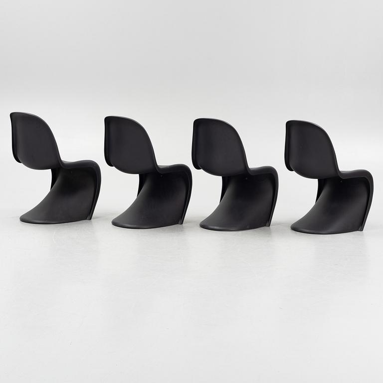 Verner Panton, stolar, 4 st, "Panton Chair", Vitra.