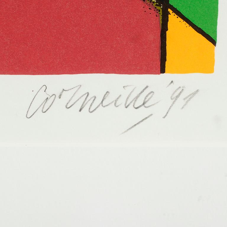 BEVERLOO CORNEILLE, färglitografi, signerad och daterad 91, numrerad 26/250.