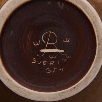 A stoneware vase signed G.N. Rörstrand, Sweden.