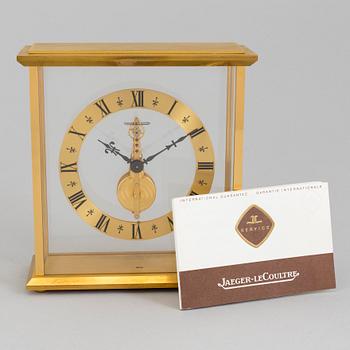 A second half of the 20th century mantle clock, by Jaeger Le Coultre, Schweiz.