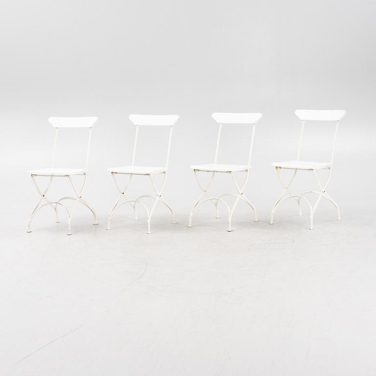 Four 'Classic Nr 2' garden chairs, Byarums Bruk, Vaggeryd, Sweden.