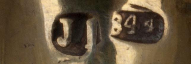 STEKBESTICK, silver samt stål, St.Petersburg, Ryssland  1873. Total vikt 272 g.