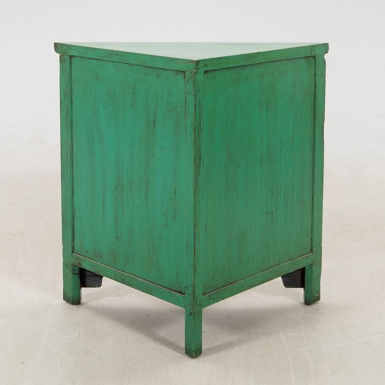 Corner cabinet, China Blue Lotus, late 20th/early 21st century.