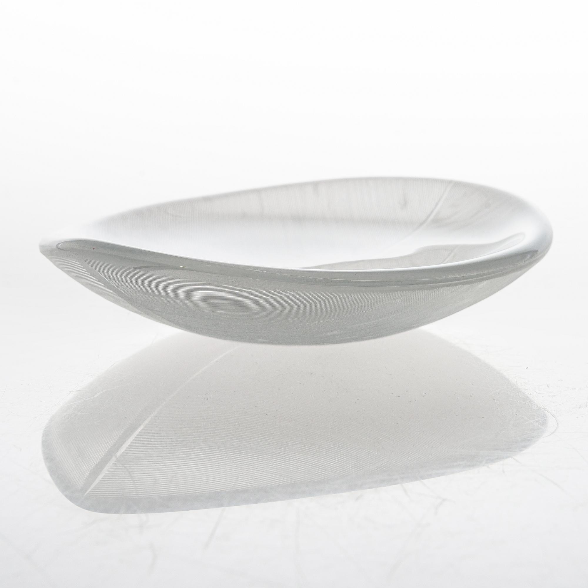Tapio Wirkkala, skål, glas, modell 3337, signerad Tapio Wirkkala Iittala.