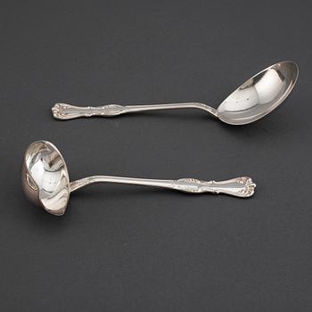GAB, a 'Prins Albert' part silver cutlety, Stockholm, 1970/80s (53 pieces).