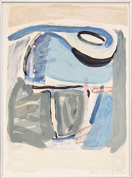 BRAM VAN VELDE, färglitografi, signerad och märkt e.a.