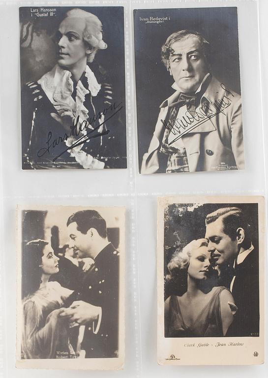 PARTI KÄNDISFOTOGRAFIER, 10 st, varav 3 st signerade.